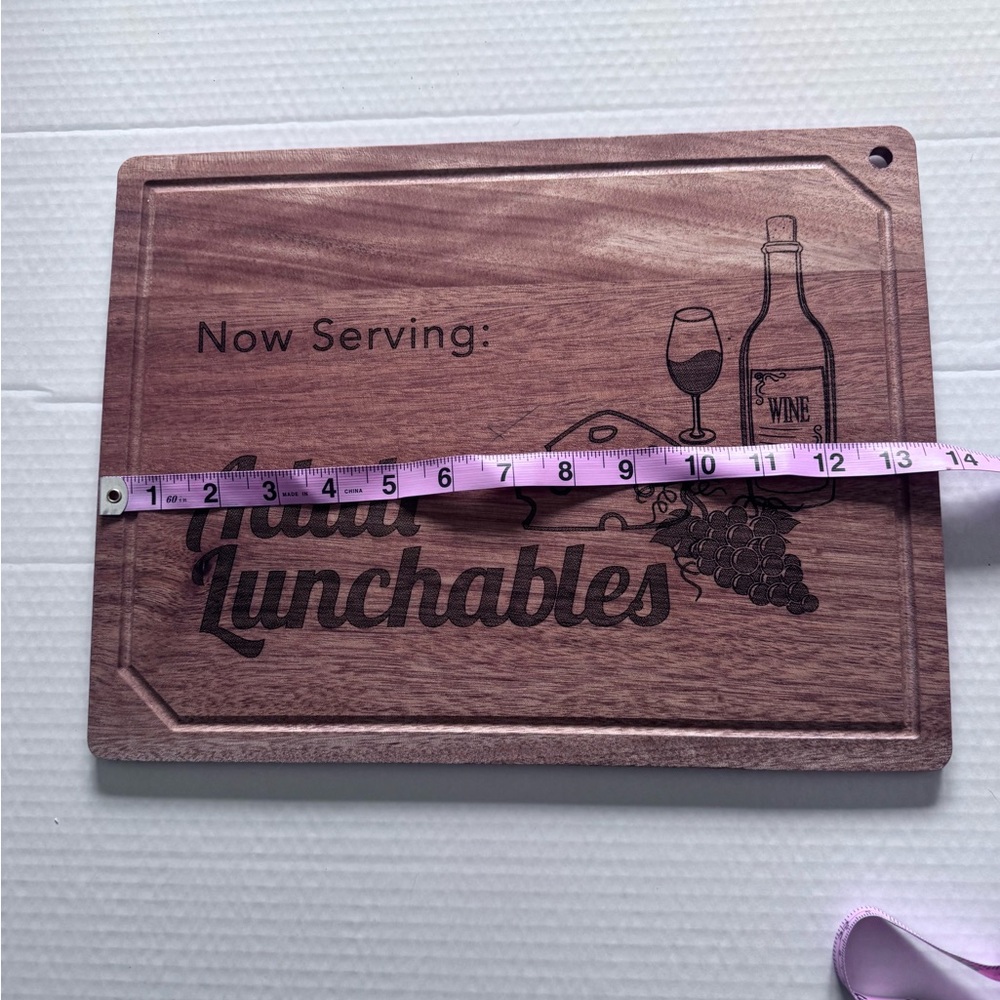 2/$50 Adult Lunchables Engraved Wooden Charcuterie Board Wine Cheese - Picture 3 of 5